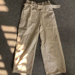 Tan/cream pants! Wide leg!